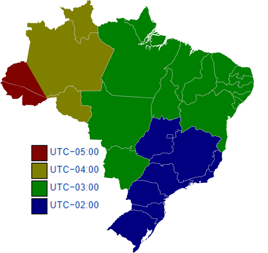brazil time zone map
