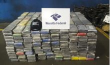 Cocaine seized by Brazilian Customs