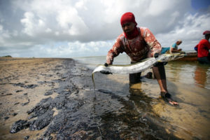 Oil spill in Northeast Brazil