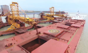 Loading iron ore at Ponta da Madeira
