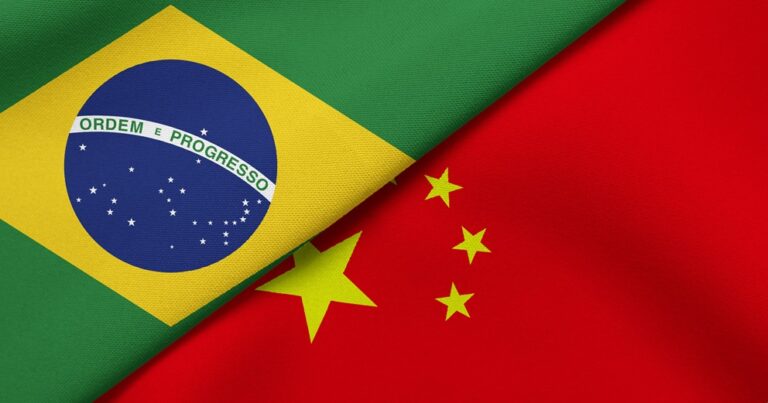 Brazil-China flags